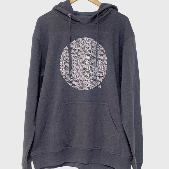 NEVER USED - Modern Pattern Dark Grey Hoodie - LuCo - Picture 3 of 6